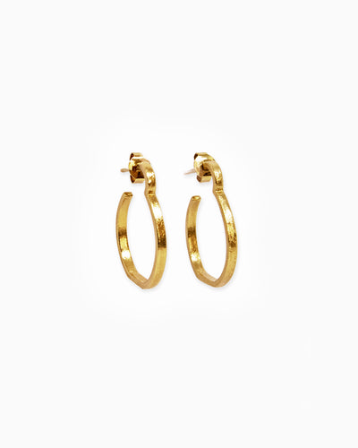 Gold-plated silver earrings LUGA