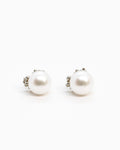Silver Summer Kaviar earstuds with pearl