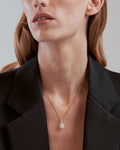 Gold-plated silver LUGA necklace with mother of pearl