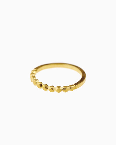 Gold plated single Refined ring