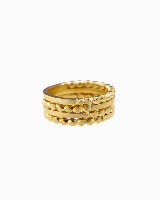 Gold-plated stacking ring Refined