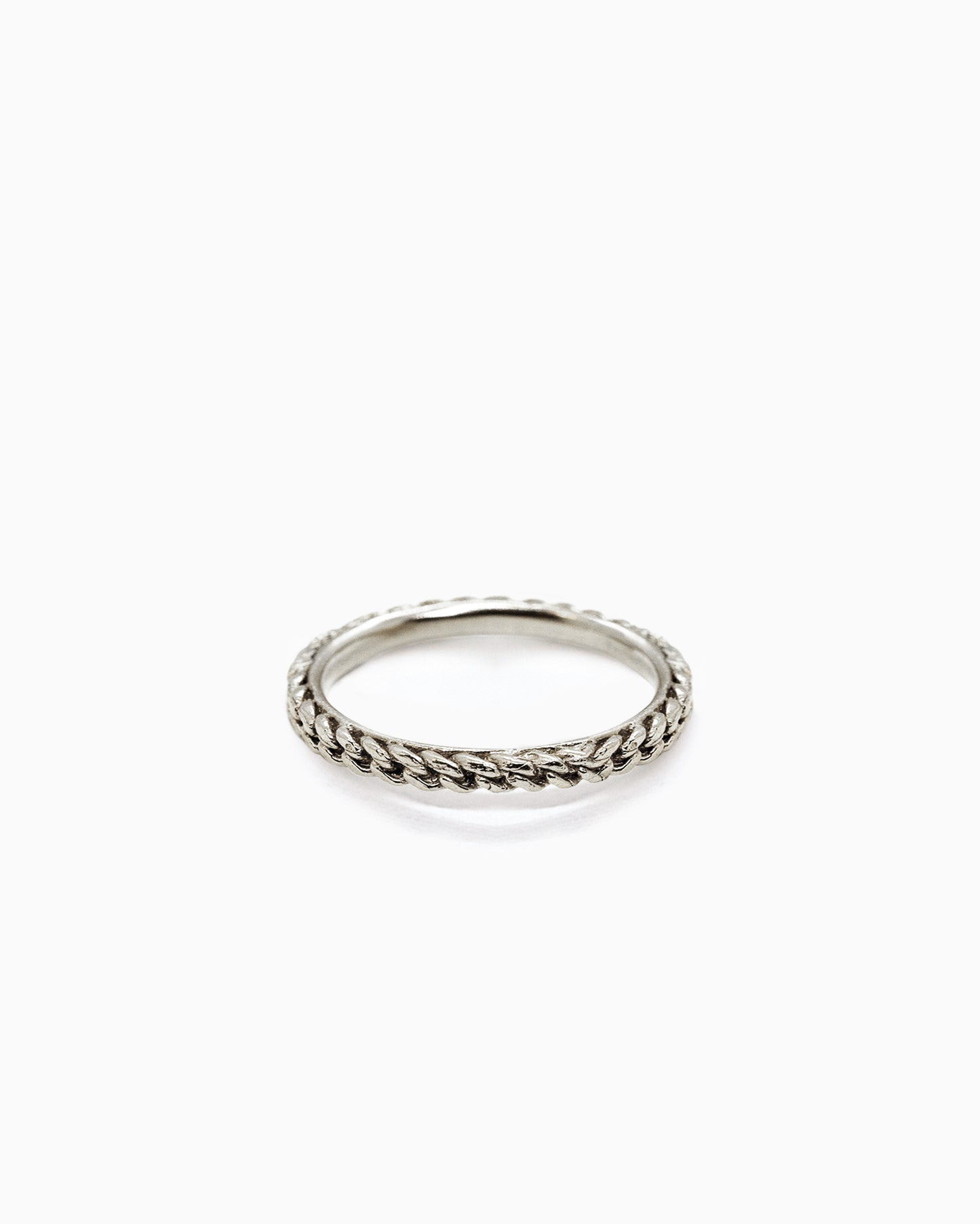 Zilveren Summer Kaviar structuur ring