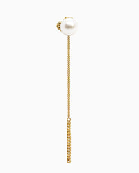 Gold-plated Summer Kaviar earrings with pearl